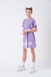 Kız Çocuk Kemerli Baskılı Elbise T2019
