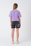 Kız Çocuk Beli Ayarlanabilir T-Shirt 8-14 Yaş T2103