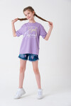 Kız Çocuk Yazı İşlemeli T-Shirt 8-14 Yaş