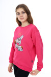 Kız Çocuk Baskılı 3 İplik Sweatshirt 7-13 Yaş Lx287
