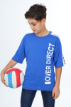 Erkek Çocuk Kol Şerit Garnili T-Shirt 9-14 Yaş Lx7063