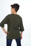 Erkek Çocuk Pile Detaylı T-Shirt 9-14 Yaş Lx7065