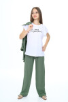 Kız Çocuk 3lü Takım (Gömlek-Tshirt-Pantolon) 10-15 Yaş Lxm1439