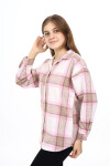 Kız Çocuk Ekose Desenli Oduncu Gömlek Lx291