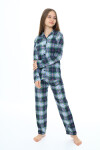 Kız Çocuk Ekose Pijama Takımı 7-16 Yaş 0152