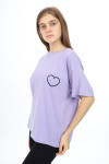 Kız Çocuk Kalp Baskılı T-Shirt 9-14 Yaş Lx5013
