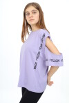Kız Çocuk Omuzları Açık T-Shirt 9-14 Yaş px017