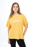Kız Çocuk Yaka Ribanalı Yazı Baskılı T-Shirt 9-14 Yaş Lx5020