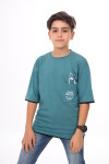 Erkek Çocuk Cep Baskılı T-Shirt 9-14 Yaş Lx6967