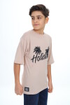 Erkek Çocuk Holiday Baskılı T-Shirt 9-14 Yaş Lx7099