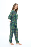 Kız Çocuk Ekose Pijama Takımı 12-16 Yaş 0151