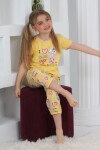 Kız Çocuk Kaprili-Baskılı Pijama Takımı 3-11 Yaş 6083-84