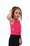 Kız Çocuk Panel Detaylı Badi Bluz 6-13 Yaş 9300-1