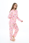 Kız Çocuk Papatya Baskılı Pijama Takımı 7-16 Yaş 0154