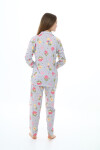 Kız Çocuk Papatya Baskılı Pijama Takımı 7-16 Yaş 0154