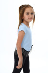Kız Çocuk Salkım Zincir Detaylı Badi Bluz 6-13 Yaş 9301-1
