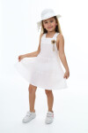 Kız Çocuk Şapkalı-Askılı Elbise  4-12 Yaş Hw0575