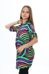 Kız Çocuk Yaz Renkleri Desenli-Tunik Tarz Gömlek 7-15 Yaş 9179