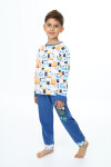 Erkek Çocuk Araba Baskılı Pijama Takımı 3-11 Yaş 0160