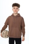 Erkek Çocuk Kapüşonlu Kanguru Cepli 3 İplik Sweatshirt 7-12 Yaş 7141