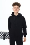 Erkek Çocuk Kapüşonlu Kanguru Cepli 3 İplik Sweatshirt 7-12 Yaş 7141