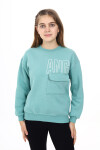 Kız Çocuk Cep Detaylı 3 İplik Sweatshirt Px281