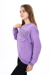 Kız Çocuk Cep Detaylı 3 İplik Sweatshirt Px281