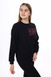 Kız Çocuk Cep Detaylı 3 İplik Sweatshirt Px281