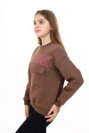 Kız Çocuk Cep Detaylı 3 İplik Sweatshirt Px281