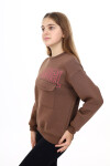 Kız Çocuk Cep Detaylı 3 İplik Sweatshirt Px281.1