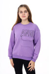 Kız Çocuk Cep Detaylı 3 İplik Sweatshirt Px281.3