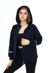 Kız Çocuk Fermuarlı Kapüşonlu Sweatshirt 2 İplik  9-14 Yaş wap7123