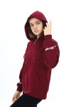 Kız Çocuk Fermuarlı Kapüşonlu Sweatshirt 2 İplik  9-14 Yaş wap7123