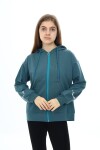 Kız Çocuk Fermuarlı Kapüşonlu Sweatshirt 2 İplik  9-14 Yaş wap7123