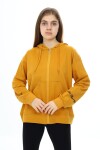 Kız Çocuk Fermuarlı Kapüşonlu Sweatshirt 2 İplik  9-14 Yaş wap7123