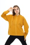 Kız Çocuk Fermuarlı Kapüşonlu Sweatshirt 2 İplik  9-14 Yaş wap7123