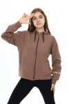 Kız Çocuk Fermuarlı Kapüşonlu Sweatshirt 2 İplik  9-14 Yaş wap7123