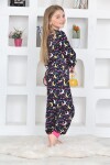 Kız Çocuk Gece Temalı Pijama Takımı 1-11 Yaş 4924-26