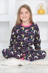 Kız Çocuk Gece Temalı Pijama Takımı 1-11 Yaş 4924-26