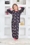 Kız Çocuk Gece Temalı Pijama Takımı 1-11 Yaş 4924-26