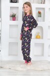 Kız Çocuk Gece Temalı Pijama Takımı 1-11 Yaş 4924-26