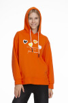 Kız Çocuk Kalp Baskılı Sweatshirt Hoodie Px161.1