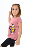 Kız Çocuk Kelebek Baskılı T-Shirt 3-13 Yaş Zu107-1