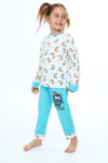 Kız Çocuk Unicorn Baskılı Pijama Takımı 3-11 Yaş 0159
