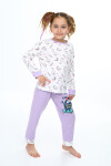 Kız Çocuk Unicorn Baskılı Pijama Takımı 3-11 Yaş 0159