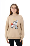 Kız Çocuk Baskılı 3 İplik Sweatshirt Px782