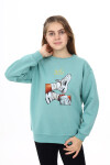 Kız Çocuk Baskılı 3 İplik Sweatshirt Px782