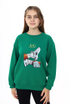 Kız Çocuk Baskılı 3 İplik Sweatshirt Px782