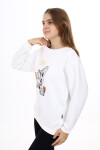 Kız Çocuk Baskılı 3 İplik Sweatshirt Px782