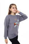 Kız Çocuk Baskılı 3 İplik Sweatshirt Px782